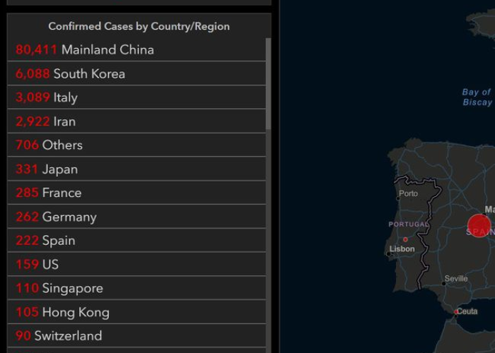 全球疫情最新情况地图分布，全球疫情最新实时动态地图