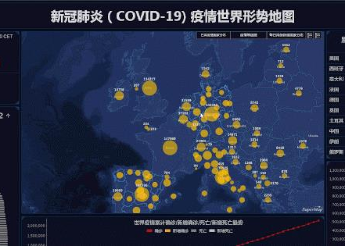 全球疫情最新情况地图分布，全球疫情最新实时动态地图