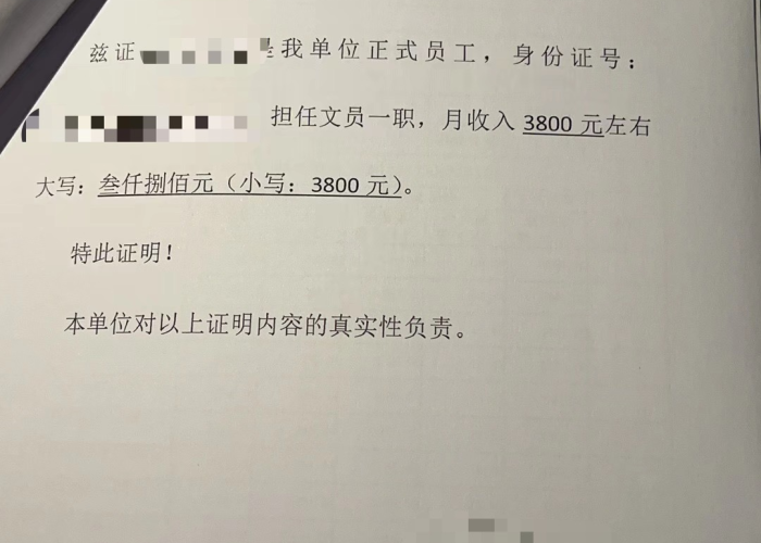 疫情影响无收入证明范本，疫情期间失去收入状况证明