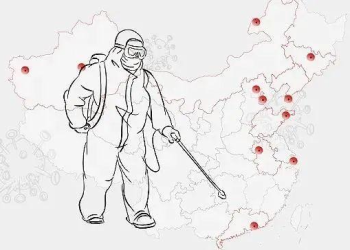 疫情地图颜色变化图片，疫情地图简笔画