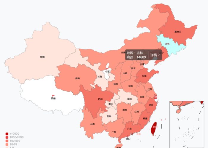 疫情最新数据统计全国地图，疫情最新情况 全国地图