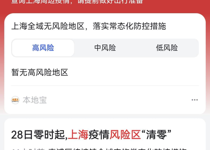 上海疫情什么时候开始风控，上海疫情什么时候降级