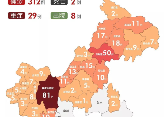 重庆疫情最新公布数据图片，重庆疫情最新分布图