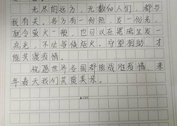 2020三年疫情作文，疫情作文三年级三百字