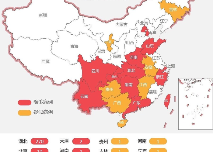 疫情最新情况地图分布，疫情最新地图实时更新