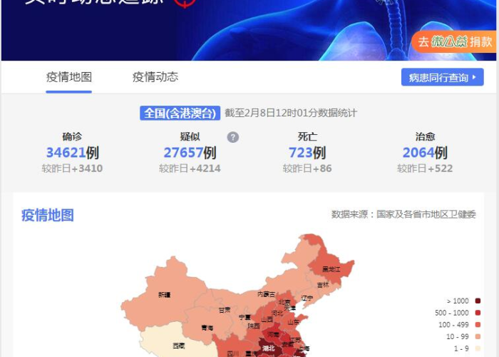 疫情地图2020，疫情地图怎么不见了