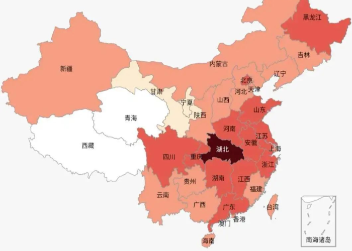疫情最新情况地图播报，疫情最新消息地图分布